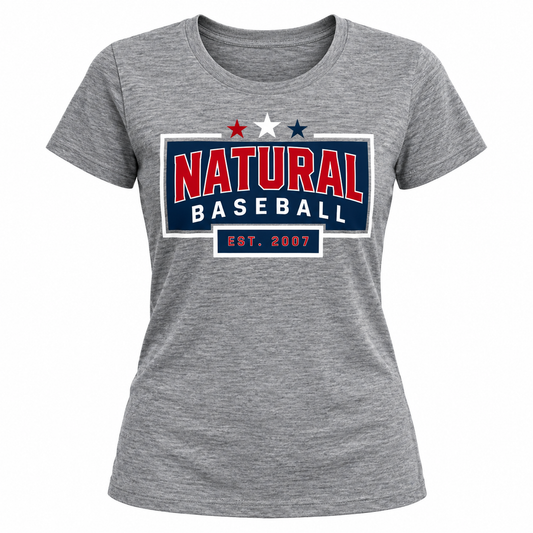 Natural Baseball Heritage Women's Triblend Tee
