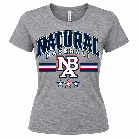 Natural Baseball Varsity Women's Triblend Tee