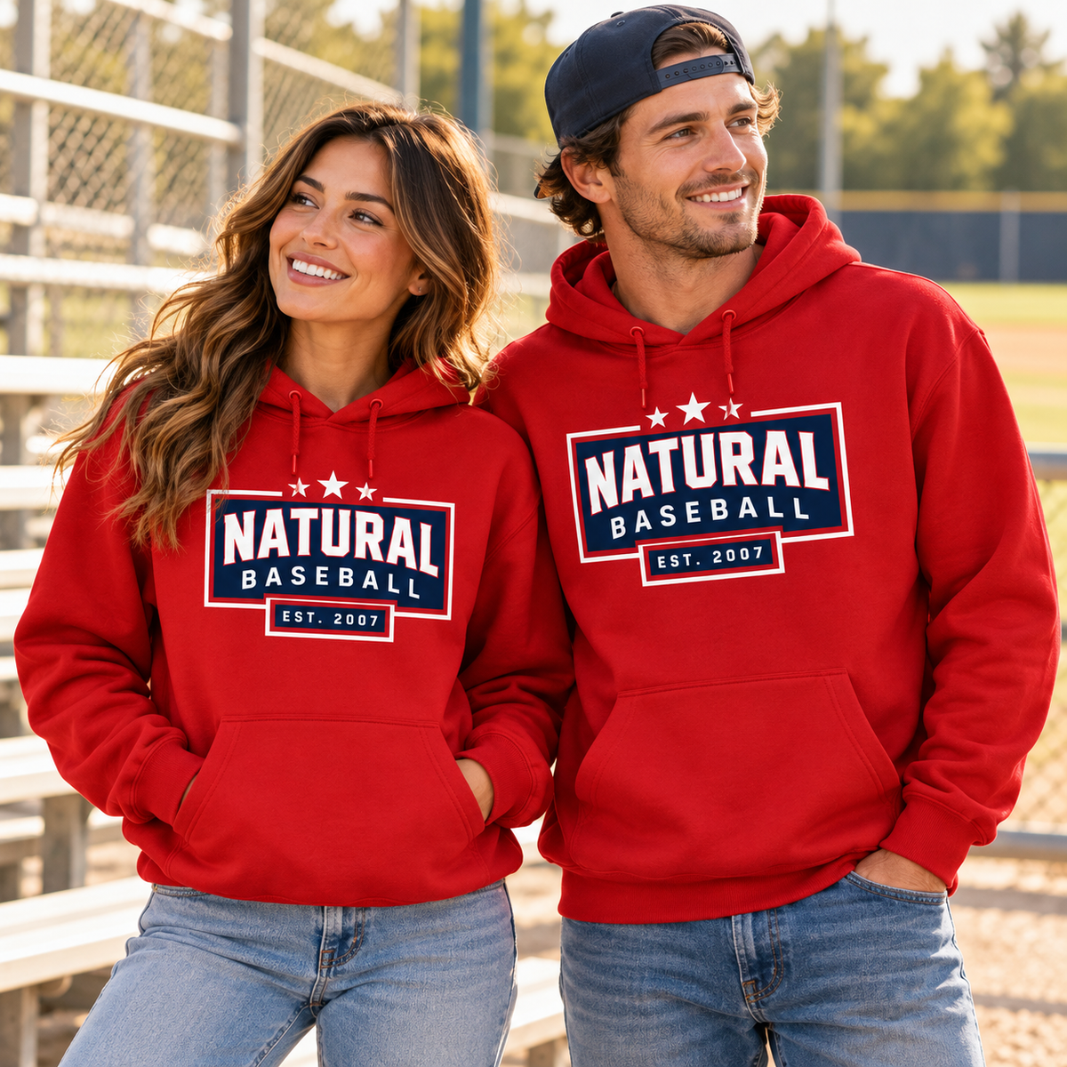 Natural Baseball Heritage Premium Hoodie
