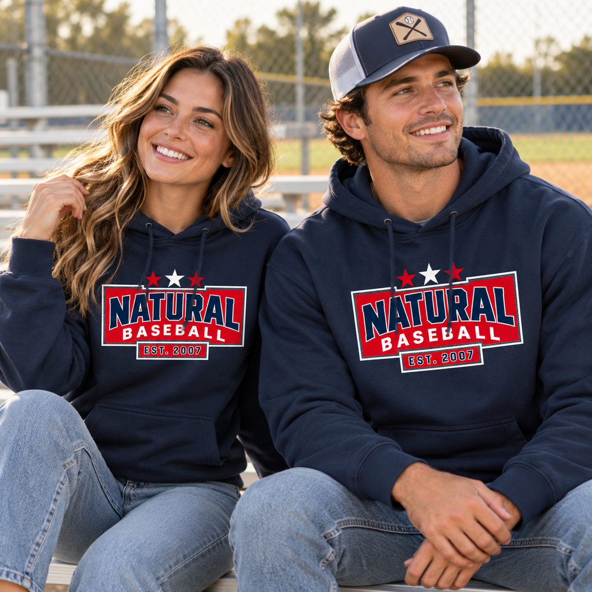 Natural Baseball Heritage Premium Hoodie