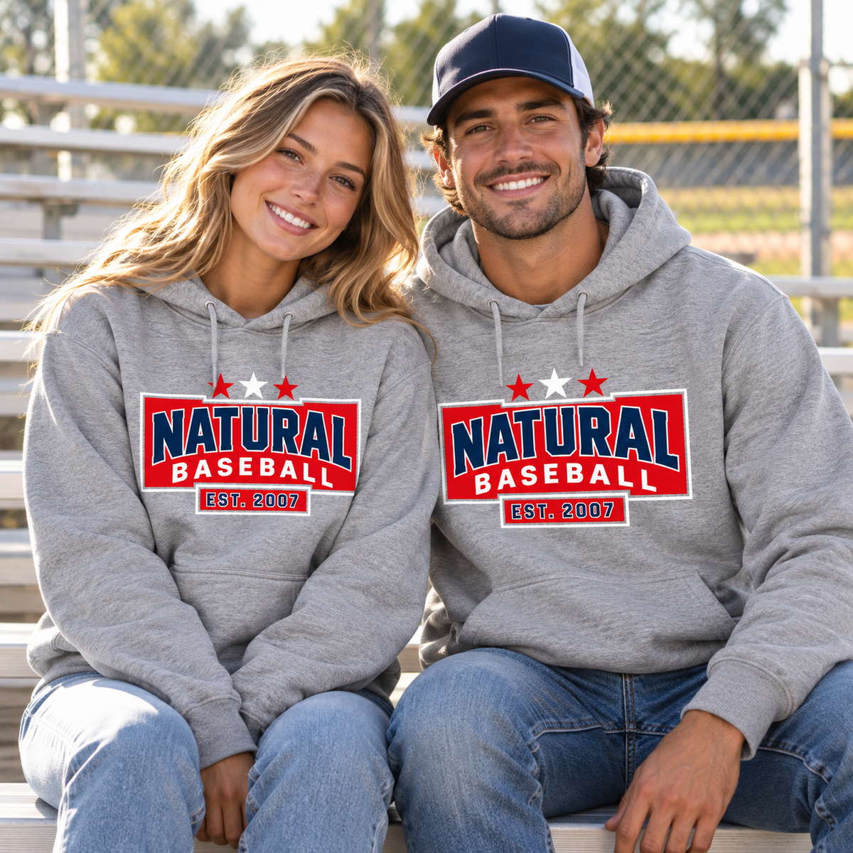 Natural Baseball Heritage Premium Hoodie