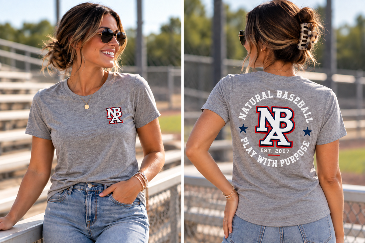 Natural Baseball Purpose Women's Triblend Tee