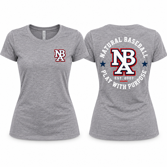 Natural Baseball Purpose Women's Triblend Tee
