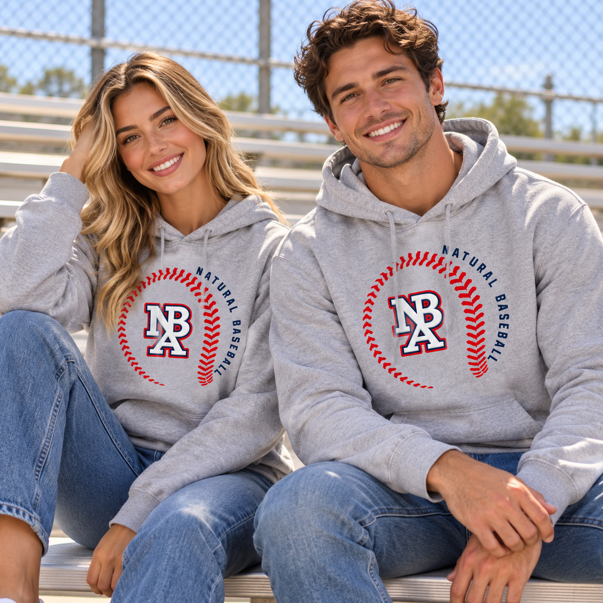 Natural Baseball Seams Premium Hoodie