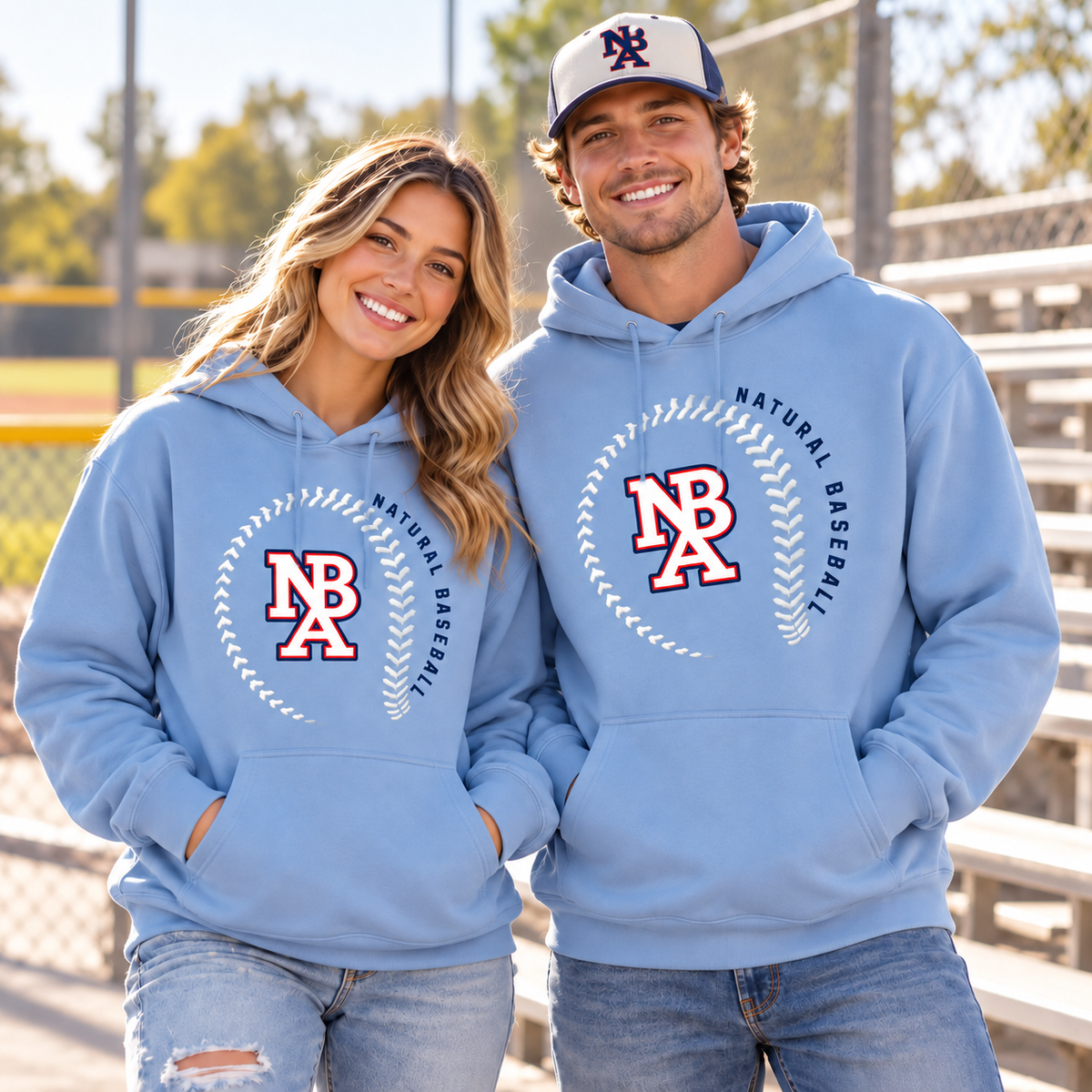 Natural Baseball Seams Premium Hoodie