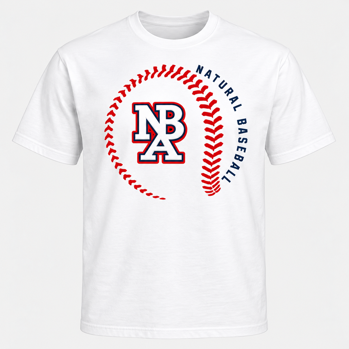 Natural Baseball Seams Men's Heavyweight Tee