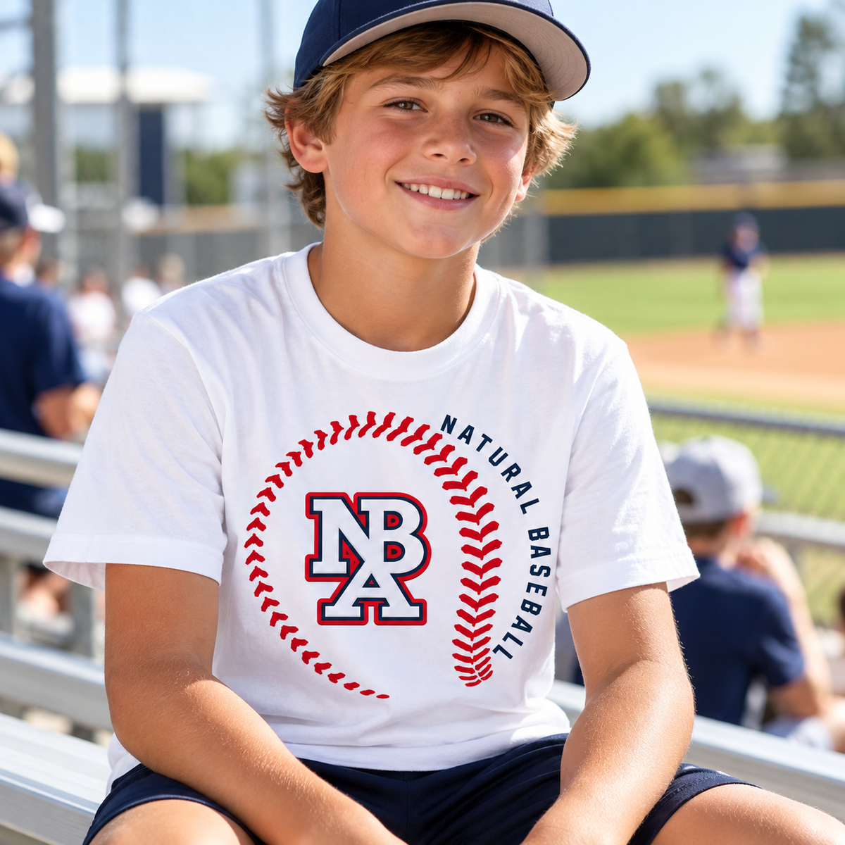Natural Baseball Seams Youth Comfort Colors Tee