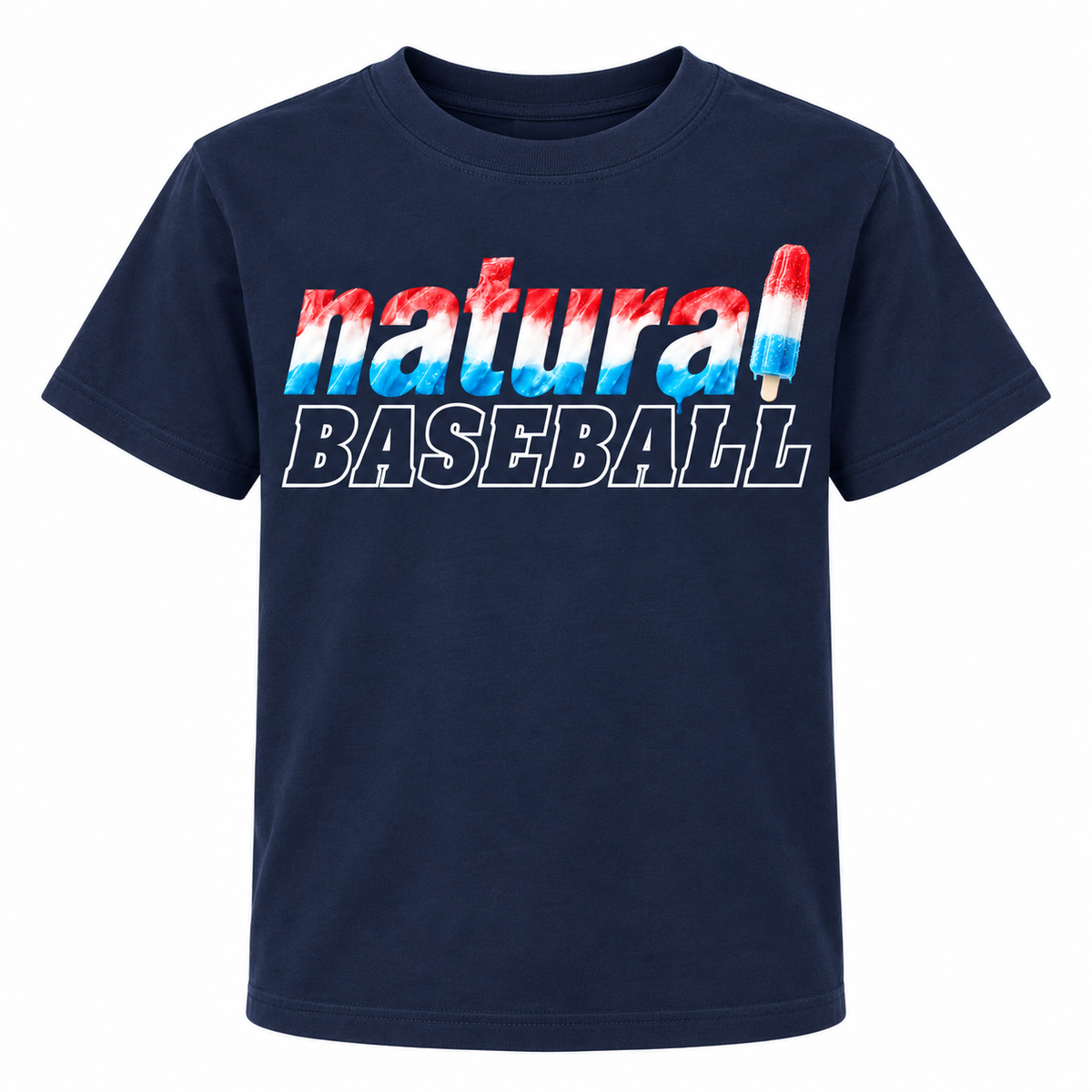 Natural Baseball Bomb Pop Youth Comfort Colors Tee