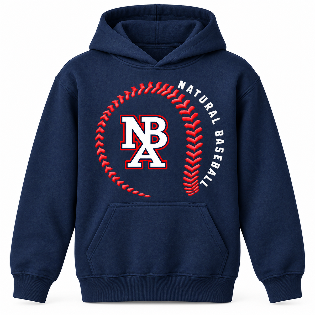 Natural Baseball Seams Youth Softstyle Hoodie