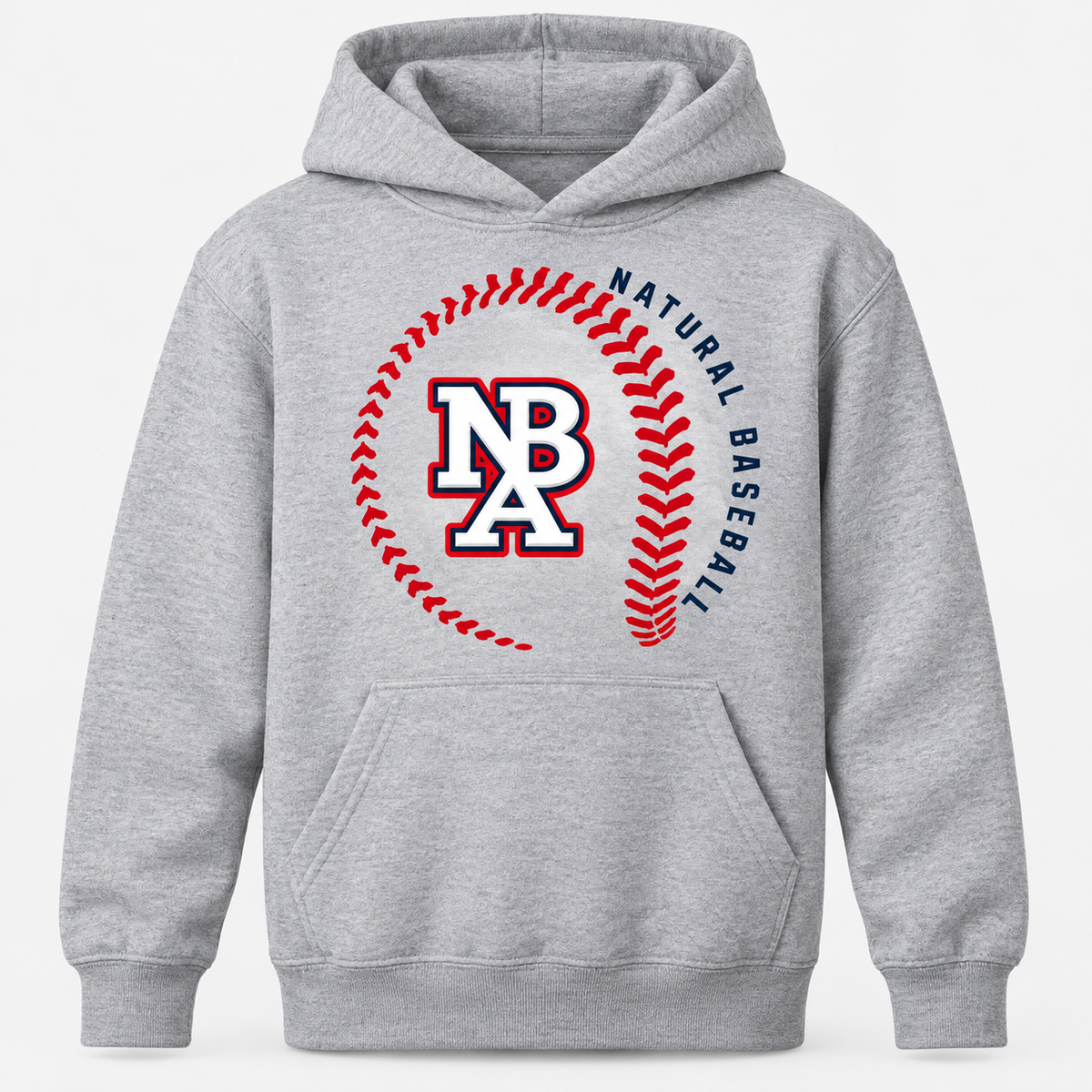 Natural Baseball Seams Youth Softstyle Hoodie
