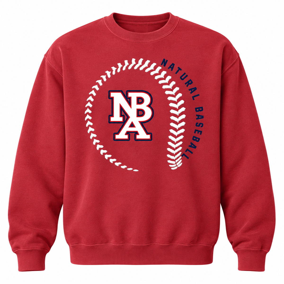 Natural Baseball Seams Men’s Vintage Crewneck