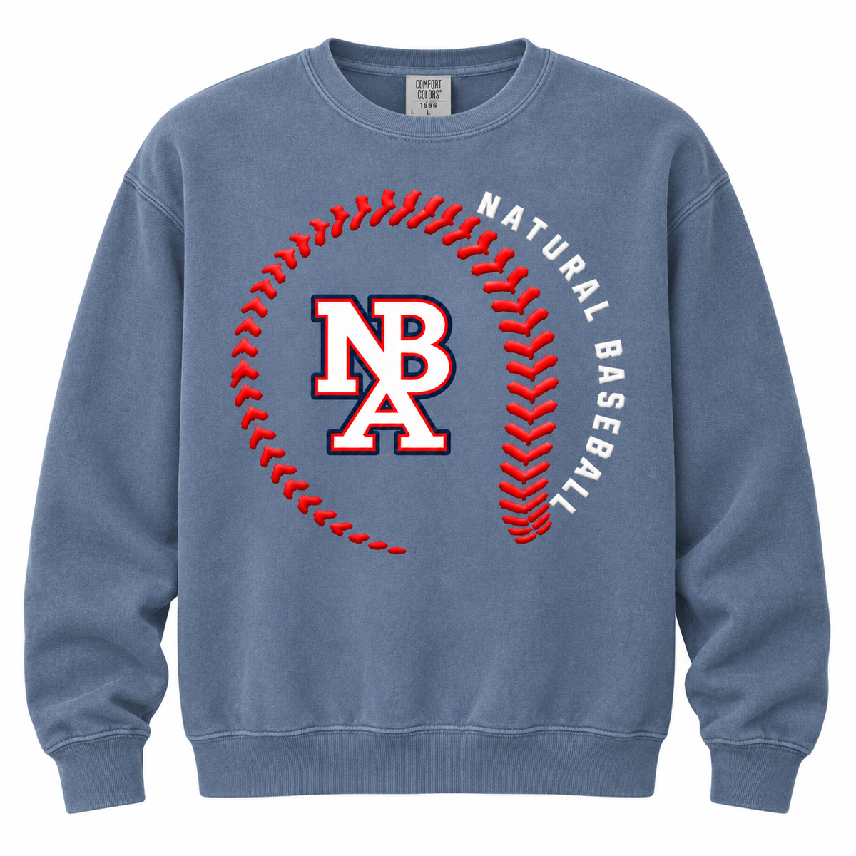 Natural Baseball Seams Men’s Vintage Crewneck