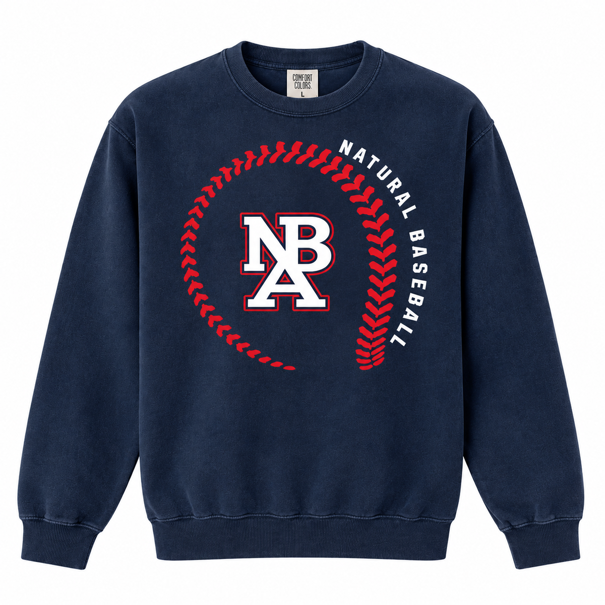 Natural Baseball Seams Men’s Vintage Crewneck