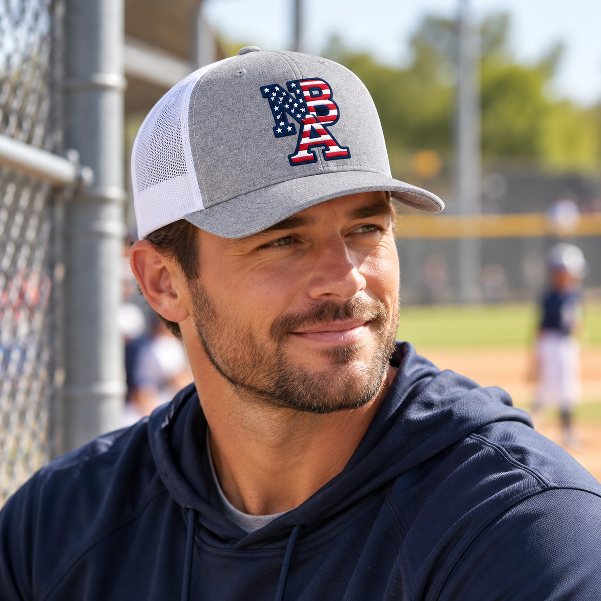 Natural Baseball NBA Trucker Hat