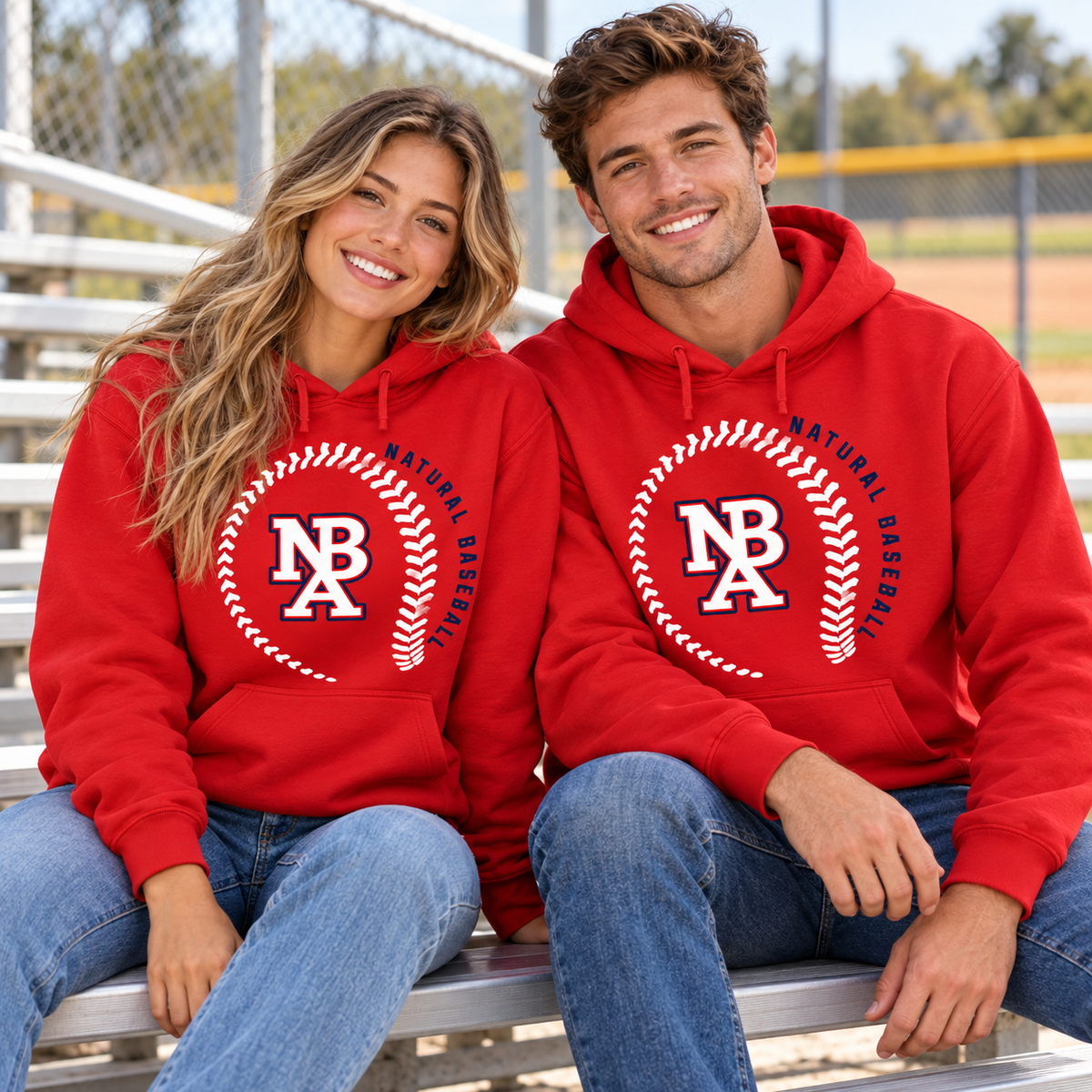 Natural Baseball Seams Premium Hoodie