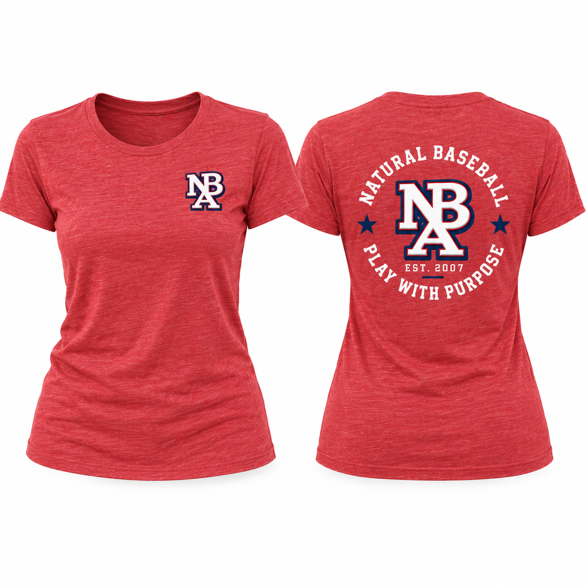 Natural Baseball Purpose Women's Triblend Tee